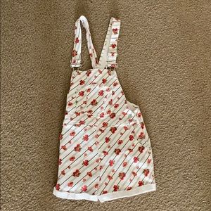 Forever 21 Rose Overalls